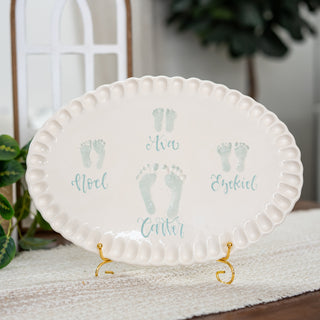 Ruffled Edge Clay Plaque