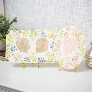 Sadie's Hydrangea Clay Silhouette Plaque