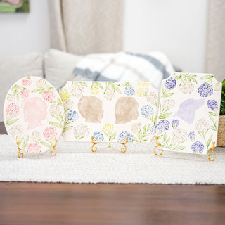 Sadie's Hydrangea Clay Silhouette Plaque