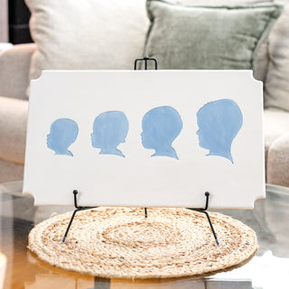 Through the Years Silhouette Clay Plaque