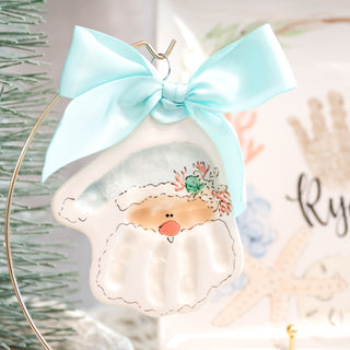 Coastal Santa Clay Ornament