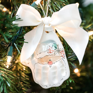 Coastal Santa Clay Ornament
