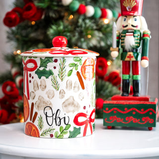 Citrus Garland Petite Cookie Jar