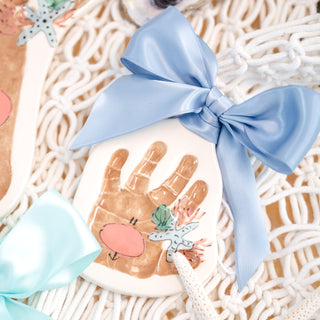 Coastal Reindeer Clay Ornament