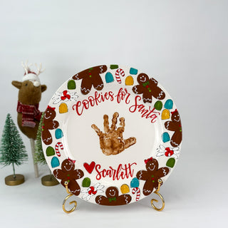 Gingerbread Cookies for Santa Plate