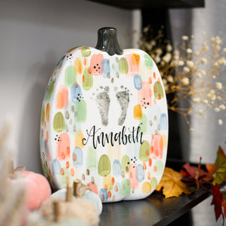 Brushstrokes Flat Pumpkin