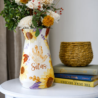 Fall Sunflowers Vase
