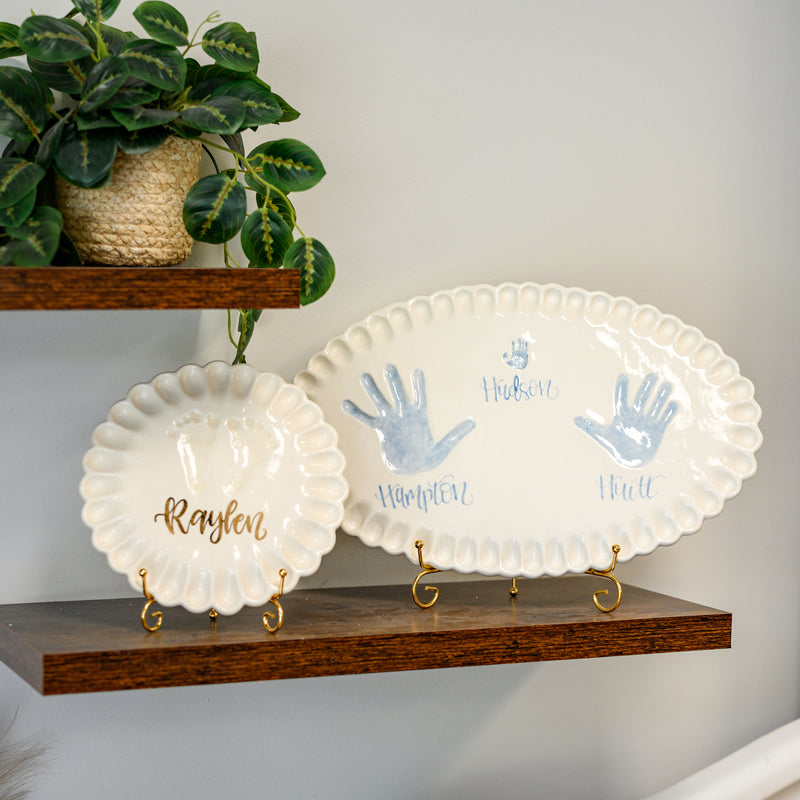 Ruffled Edge Clay Plaque
