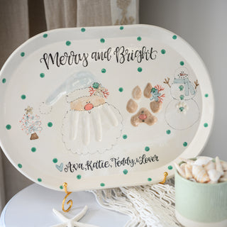 Christmas Buddies Clay Dish