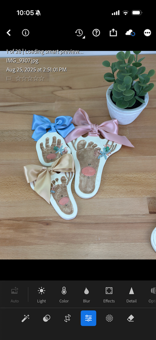 Reindeer Clay Ornament