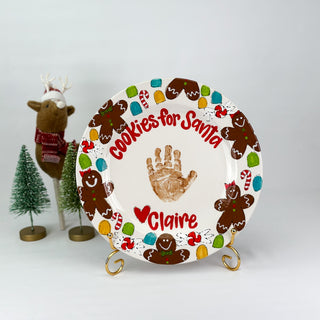 Gingerbread Cookies for Santa Plate