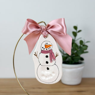 Snowman Clay Ornament