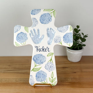 Sadie's Hydrangea Clay Cross Plaque