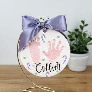 Candy Cane 6" Clay Ornament