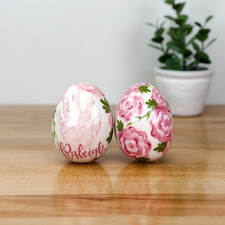 Elegant Flower Easter Egg