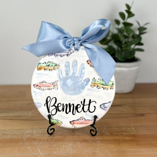 Fish 6" Clay Ornament