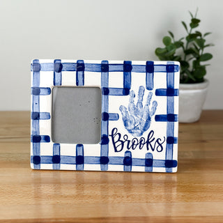 Gingham Picture Frame