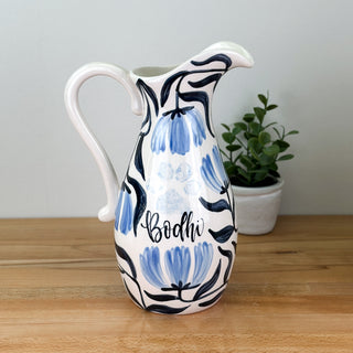 Art Deco Flowers Pitcher