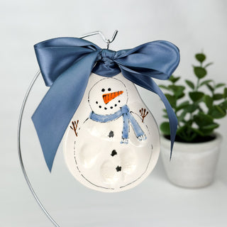 Snowman Clay Ornament