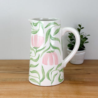 Art Deco Flowers Pitcher