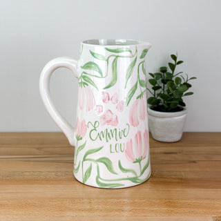 Art Deco Flowers Pitcher