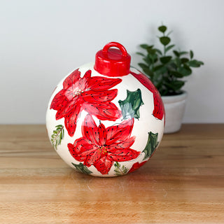 Poinsettia Jumbo Ornament