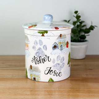 Christmas Town Cookie Jar