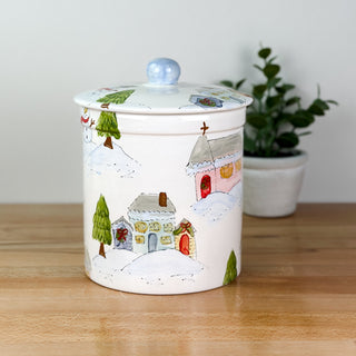 Christmas Town Cookie Jar