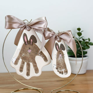 Easter Bunny Clay Ornament