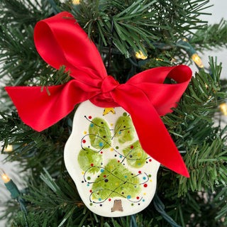 Christmas Tree Clay Ornament