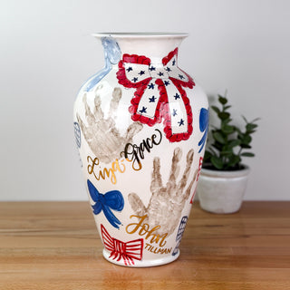 Elsie's Patriotic Bows XL Vase
