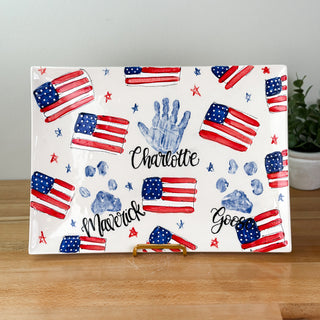 Stars and Stripes Wide Platter