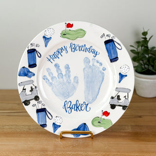 Golf Chic Birthday Cake Plate