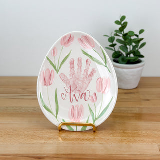 Tulip Easter Egg Plate