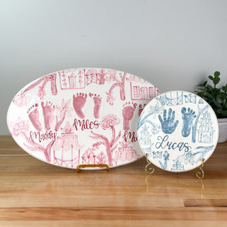 Classic Chinoiserie Clay Plaque