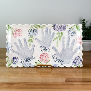 Sadie's Hydrangea Wide Platter