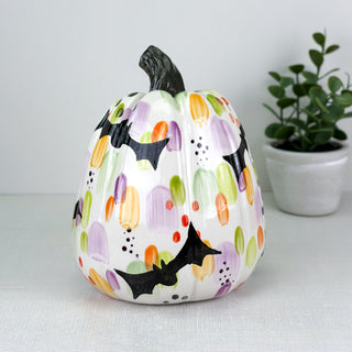 Halloween Brushstrokes Tall Pumpkin
