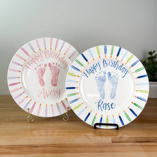 Candles Birthday Cake Plate