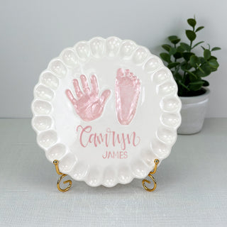 Ruffled Edge Clay Plaque