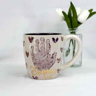 Textured Hearts Mug