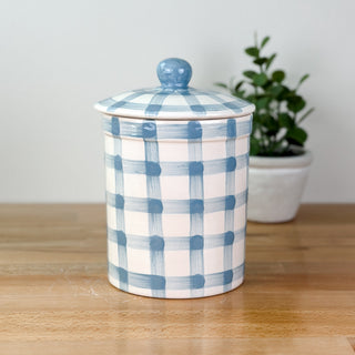 Gingham Treat Jar