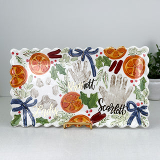 Citrus Garland Wide Platter