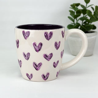 Textured Hearts Mug