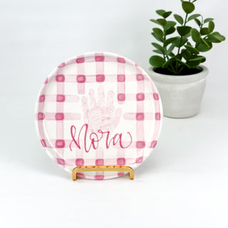 Gingham Trinket Dish