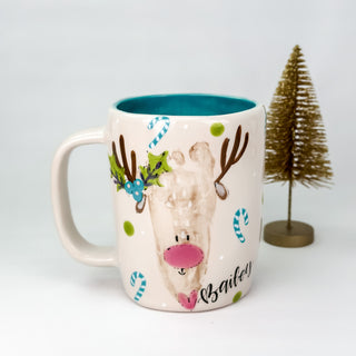 Santa and Reindeer Mug