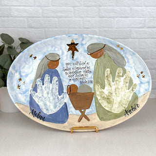 Nativity Wide Platter