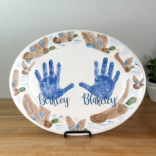 Ducks Embossed Clay Plaque