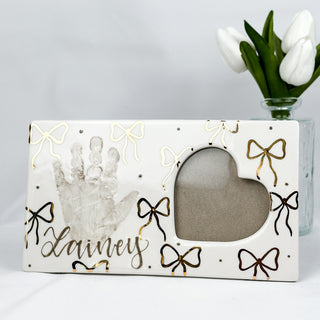 Little Bows Heart Picture Frame