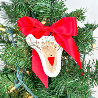 Reindeer Clay Ornament