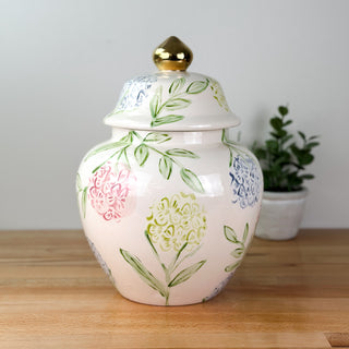 Sadie's Hydrangea Meghan Ginger Jar